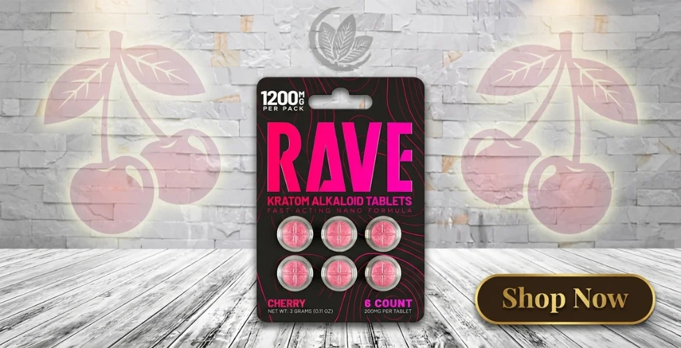 Rave Fast-Acting Nano Kratom Tablets 1200mg