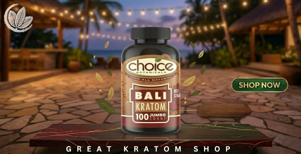 Choice Botanicals Red Bali Jumbo Kratom Capsules