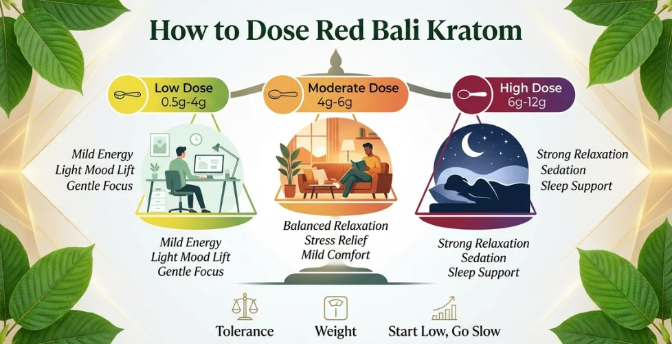 How to Dose Red Bali Kratom