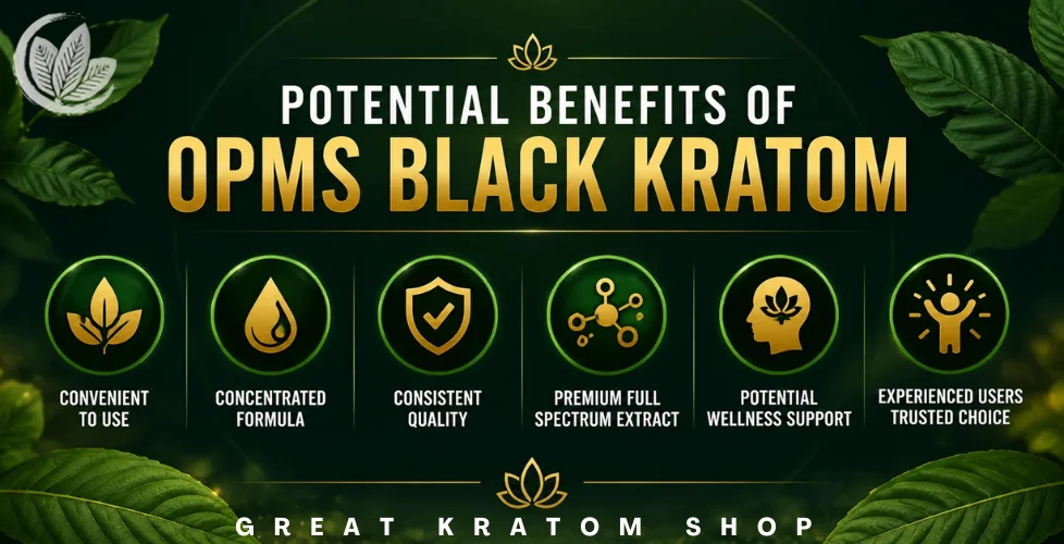 Potential Benefits And Effects of OPMS Black Kratom