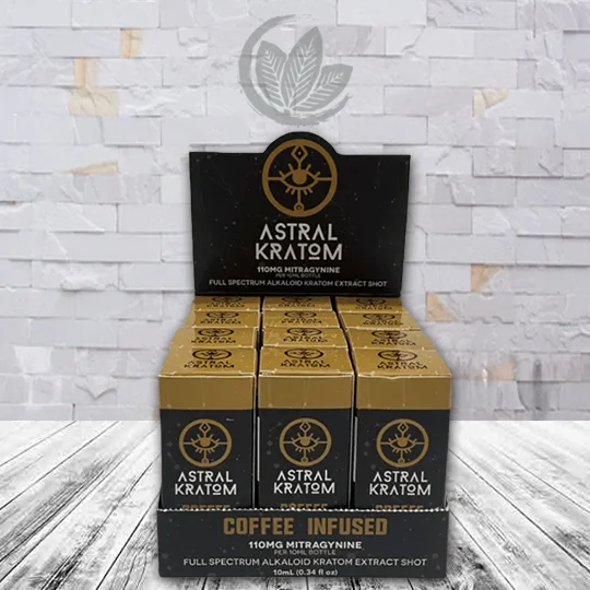 Astral Kratom Coffee Infused Kratom Extract Shot 10ml Full Case (12ct)