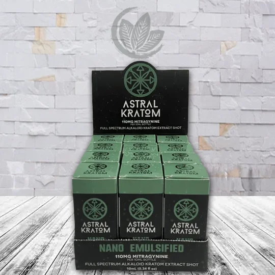 Astral Kratom Nano Emulsified Kratom Extract Shot 10ml Full Case (12ct)