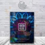 Kratom Kube High-Potency Kratom Extract Gummies Mixed Berry Suggested Use + Warning Label