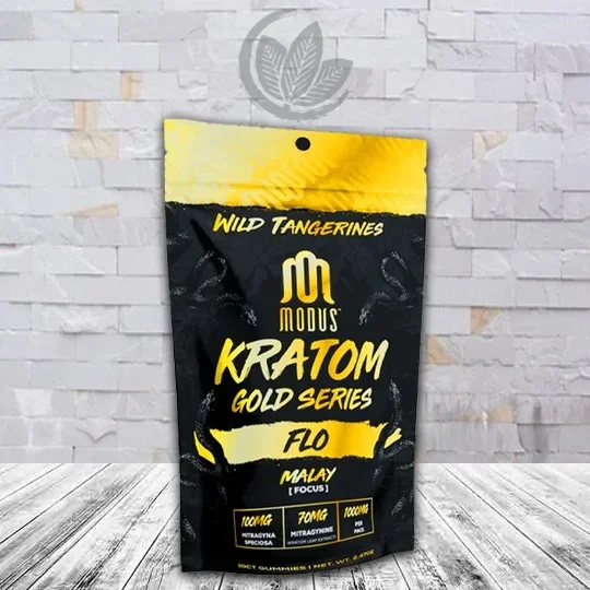 Modus Gold Series Kratom Extract Gummies 1000mg Flo-Malay Wild Tangerines