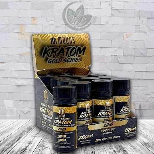Modus Gold Series Zing Kratom Extract Shot Full Case (12ct)