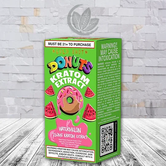 Donuts Liquid Kratom Extract Gold Shot 30ml Watermelon