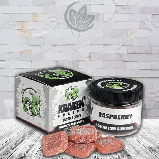 Kraken Kratom Kratom Extract Gummies 300mg Raspberry