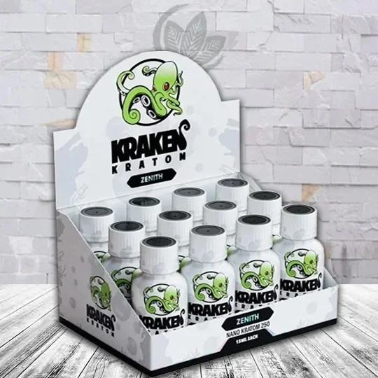 Kraken Kratom Zenith Nano 250 Liquid Extract Shot 15ml Full Case (12ct)