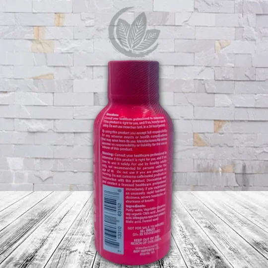 Krato EX Liquid Kratom Extract Shot 2oz Ingredient List + Warning Labels