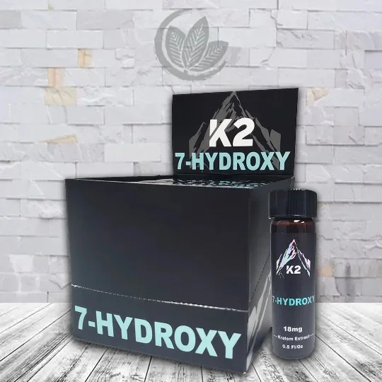 K2 7-Hydroxy Liquid Kratom Extract Shot 18mg Full Case (20ct)