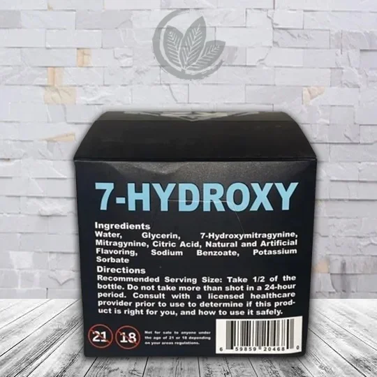 K2 7-Hydroxy Liquid Kratom Extract Shot 18mg Full Case Ingredient List