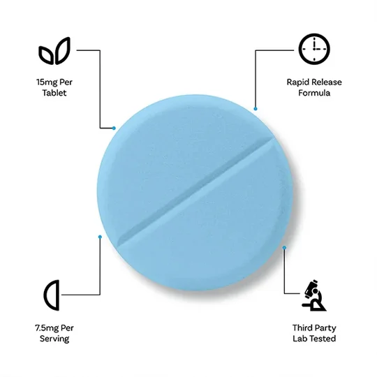 7Tabz Pure 7-Hydroxymitragynine Extract Tablets 4ct Tablet Infograph