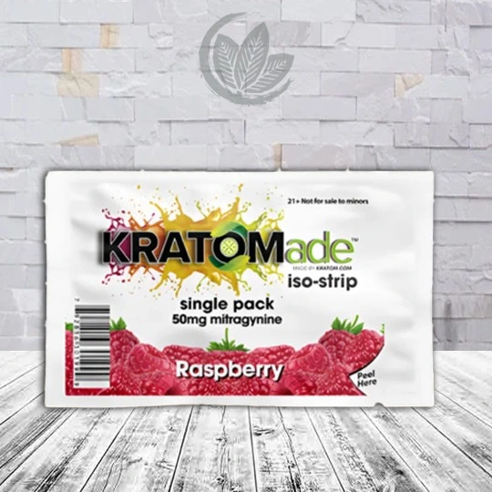 Kratomade Kratom Extract Iso-Strip 50mg Raspberry