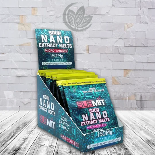 Submit Sour Green Nano Kratom Extract Melts 150mg - Image 3