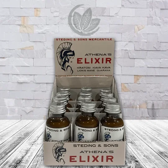 1836 Kratom Athena's Elixir Kratom + Kava Extract Shot 30ml - Image 4
