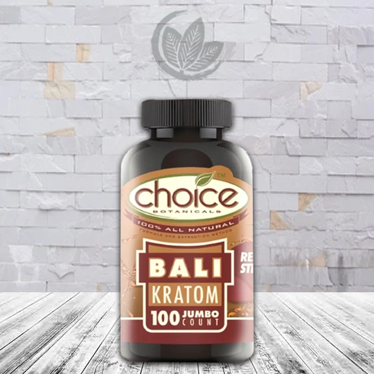 Choice Botanicals Red Bali Jumbo Kratom Capsules