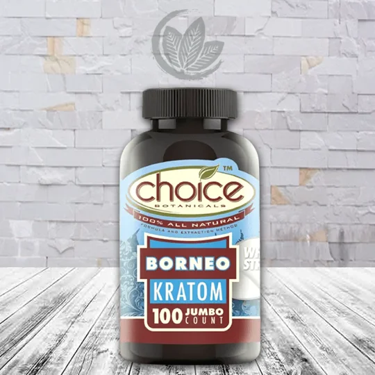 Choice Botanicals White Borneo Jumbo Kratom Capsules