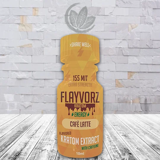 Flayvorz Extra Strength Kratom Extract Shot 155mg Cafe Latte