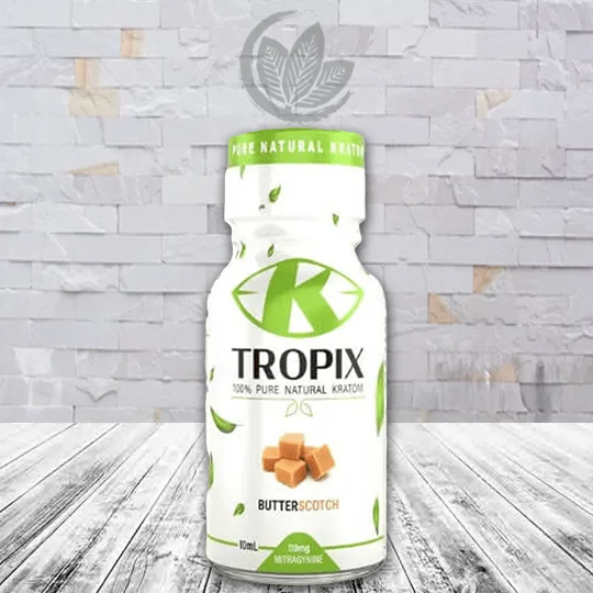 K-Tropix Pure Series Liquid Kratom Extract Shot 10ml Butterscotch