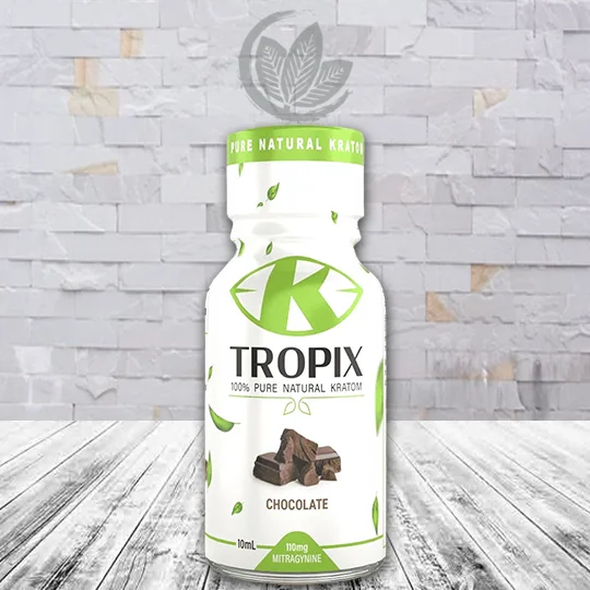 K-Tropix Pure Series Liquid Kratom Extract Shot 10ml Chocolate