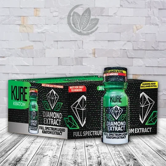 Kure Kratom Full Spectrum Liquid Kratom Diamond Extract 10ml Full Case (20ct)