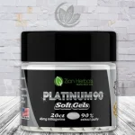 Zion Herbals Platinum90 90% Kratom Extract Soft Gels 20ct