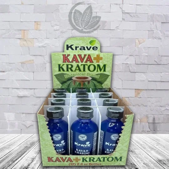 Krave Botanicals Kava + Kratom Liquid Extract Shot 2oz - Image 3