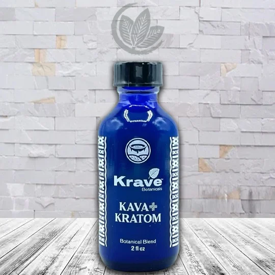 Krave Botanicals Kava + Kratom Liquid Extract Shot 2oz