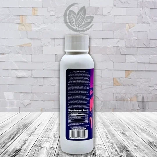 Paradise Kava Kava + Kratom Liquid Extract Shot 2oz Supplement Facts