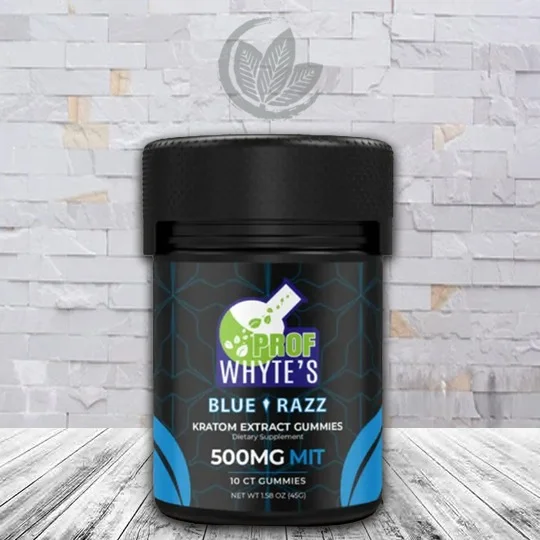 Prof Whyte’s Kratom Extract Gummies 10ct Blue Razz