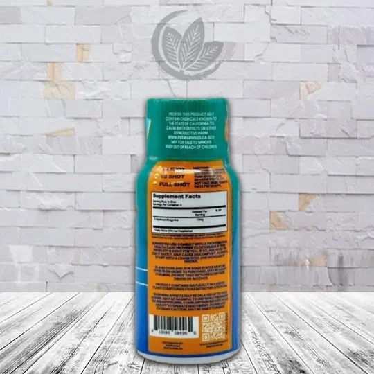 Rave Kratom Seven Hydroxy Liquid Extract Shot 40mg Supplement Facts