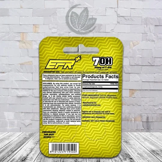 EFR+ 7OH Chewable Extract Tablets 2ct Supplement Facts