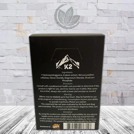 K2 7-Hydroxy Extract Tablets Full Case 20ct Ingredient List + Instructions