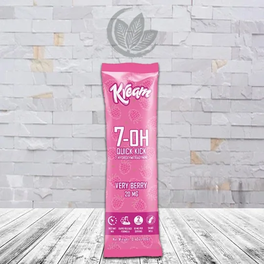 Kream 7-OH Quick Kick 7-Hydroxymitragynine Drink Mix 20mg Very Berry