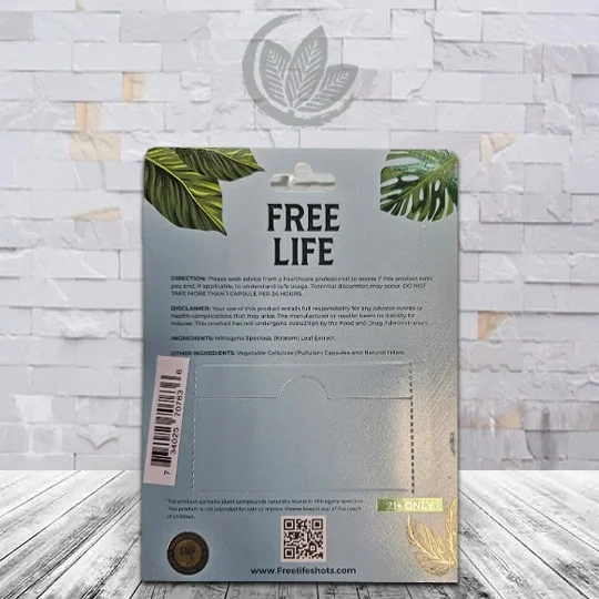 Free Life Enhanced Alkaloid 7-Hydroxy Extract Capsules 3ct Supplement Facts