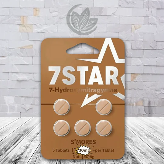 7 Star 7-Hydroxymitragynine Extract Tablets 5ct S'MORES