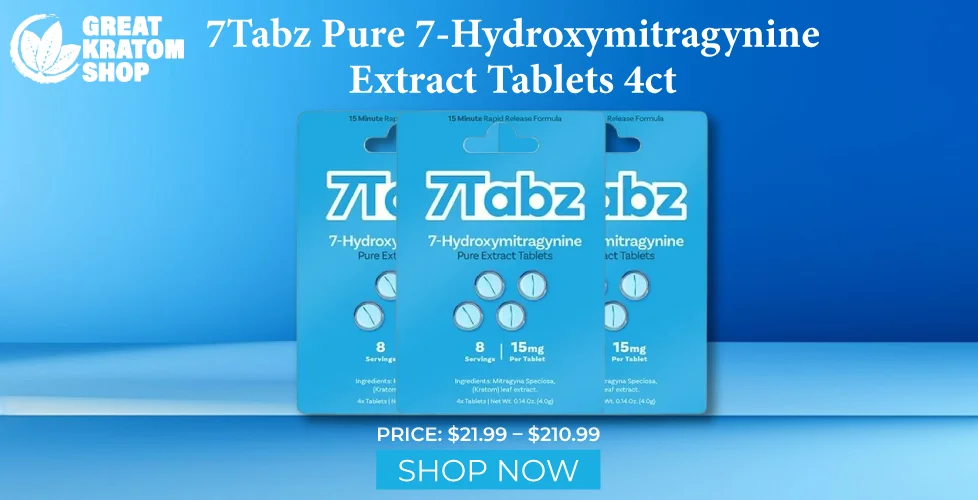 7Tabz Pure 7-Hydroxymitragynine Extract Tablets 4ct