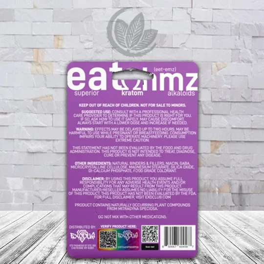 Eat Ohmz 7-OH + 8-OH + Red-OH Extract Tablets 30mg 2ct Blister Pack Supplement Facts