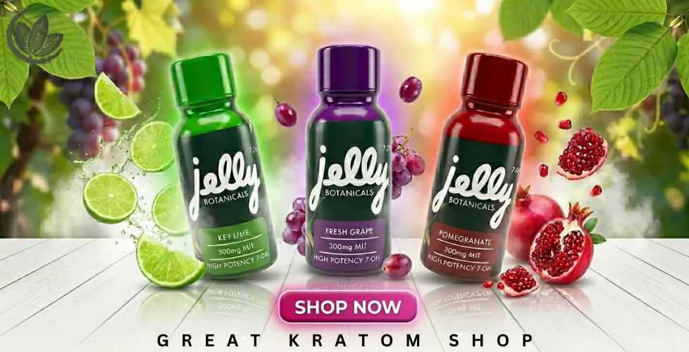 Jelly Botanicals High Potency 7-OH9 Liquid Kratom Shots 2oz