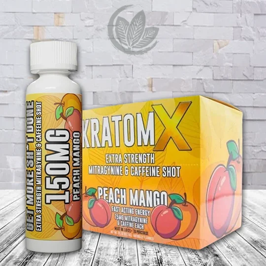 KratomX Kratom + Caffeine Liquid Extract Shot 2oz - Image 4
