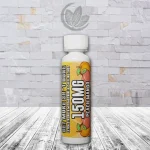 KratomX Kratom + Caffeine Liquid Extract Shot 2oz Peach Mango Single Bottle