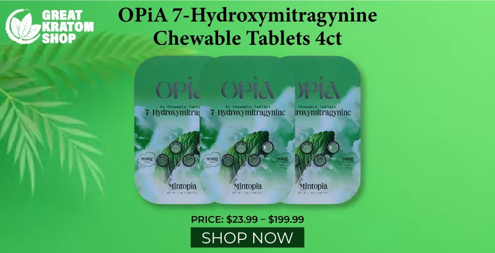 OPiA 7-Hydroxymitragynine Chewable Tablets 4ct