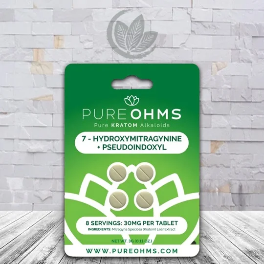Pure Ohms 7-OH + Pseudo Chewable Extract Tablets 4ct Single Blister Pack