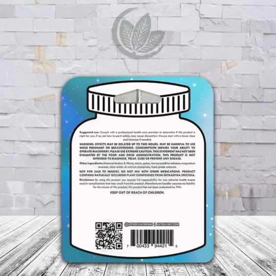 Astro 7 Ch7ll P7ll 7-Hydroxymitragynine Extract Tablets 4ct flavor Blue Razz