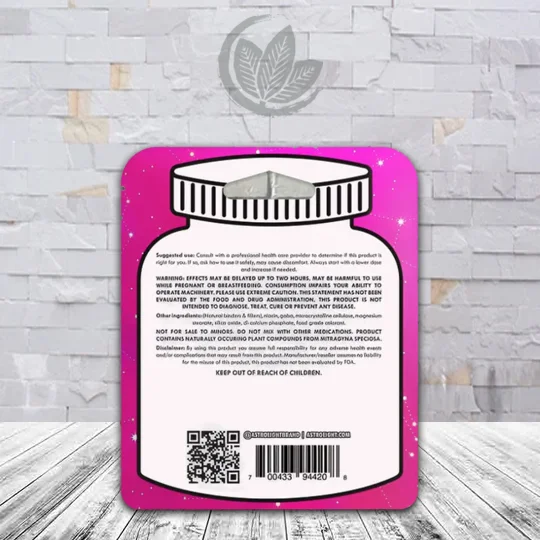 Astro 7 Ch7ll P7ll 7-Hydroxymitragynine Extract Tablets 4ct flavor Fruit Punch