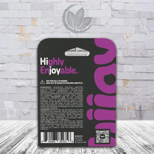 Hijoy 7-Hydroxy With Pseudo Chewable Tablets 4ct Purple Reign Supplement Facts