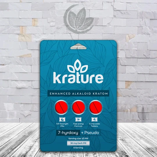 Krature 30mg 7-Hydroxy + Pseudo Tablets 3ct