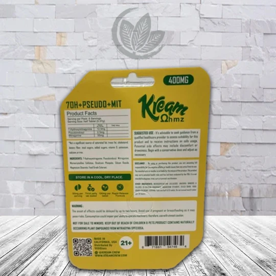 Kream 7OH + Pseudo + Mit Extract Tablets 4ct