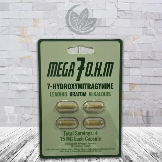 Mega 7 O.H.M 7-Hydroxymitragynine Extract Capsules 4ct
