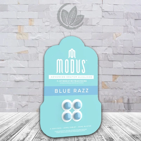 Modus Advanced Kratom Alkaloids 7-Hydroxy Extract Tablets 4ct flavor Blue Razz